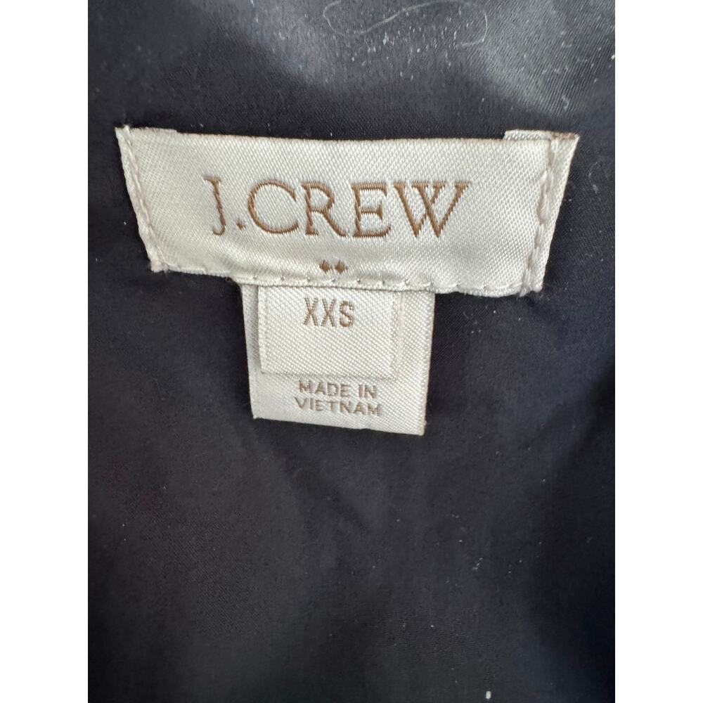 J.Crew Herringbone Quilted Puffer Vest Down Fill Zip Front Pockets XXS - Picture 3 of 9